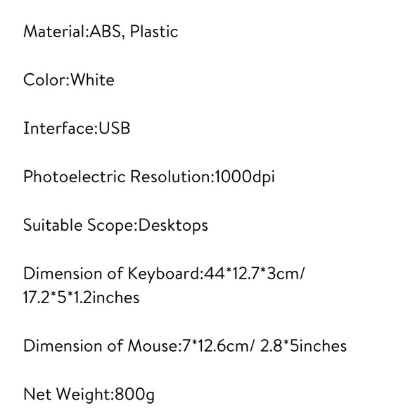 White Keyboard - Picture 3 of 7